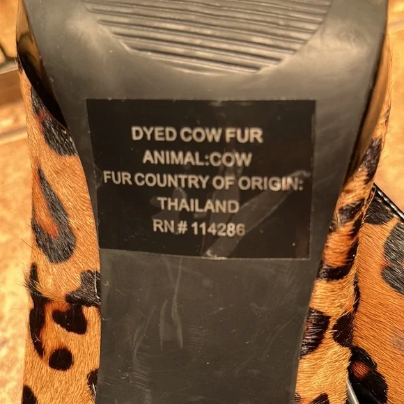 Alfani Leopard Print Cow Hair Pumps - Picture 10 of 10